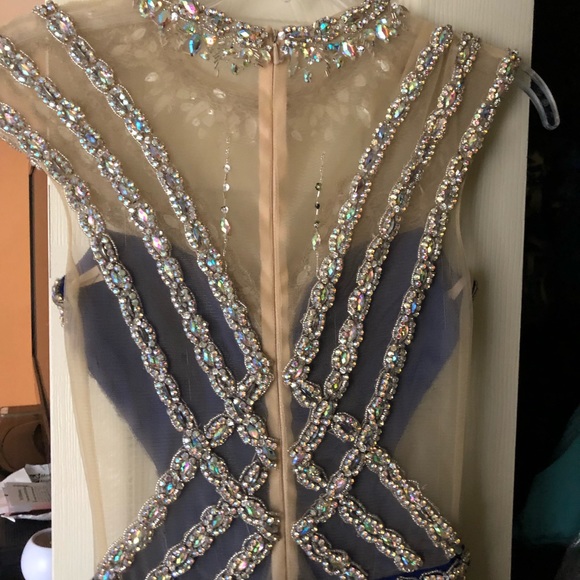 ROYAL BLUE PROM/ FORMAL DRESS - Picture 4 of 7